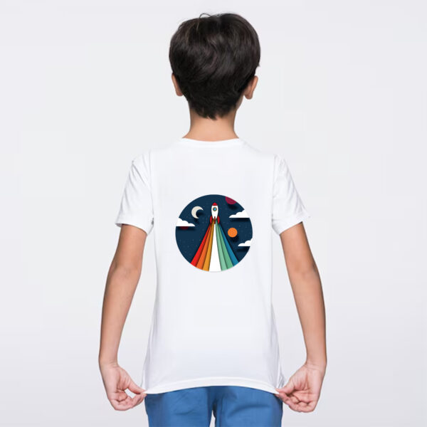 T-shirt blanc Enfant Astronaute