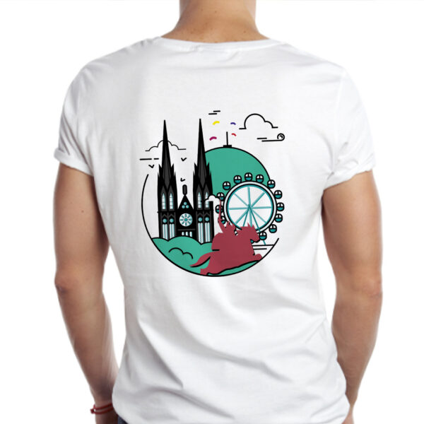 T-shirt blanc Clermont-Ferrand