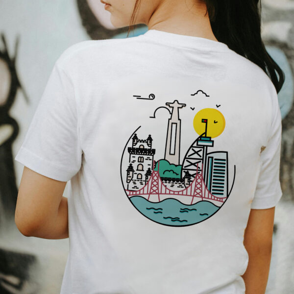 T-shirt blanc Lisbonne
