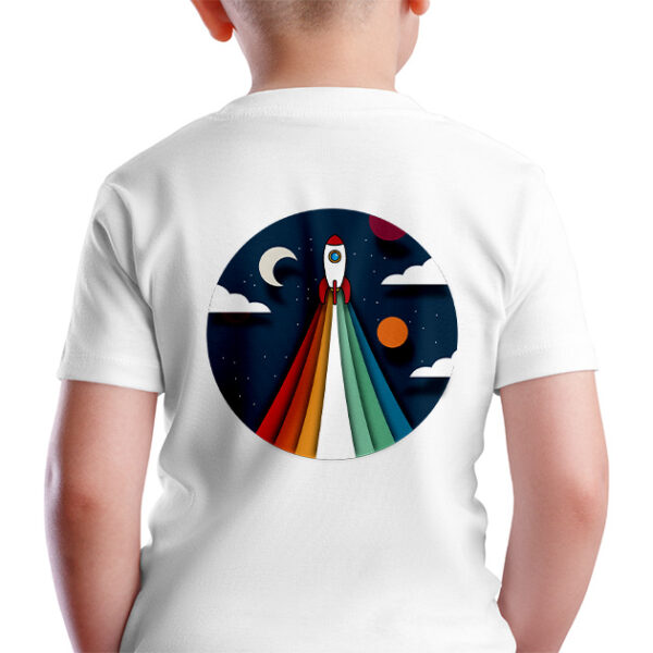 T-shirt blanc Enfant Astronaute