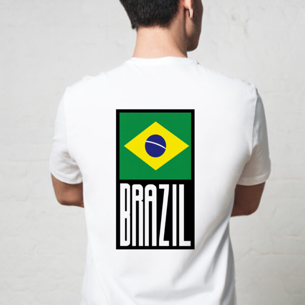 T-shirt blanc Brazil