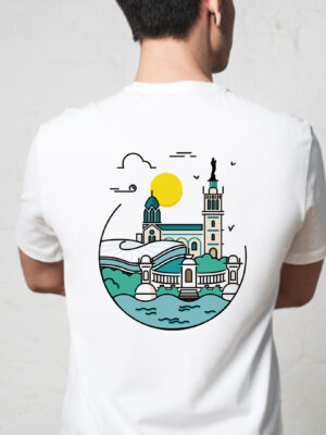 T-shirt blanc Marseille