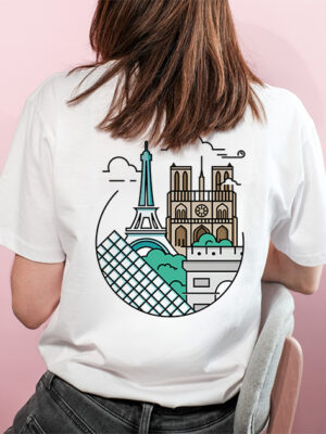 T-shirt blanc Paris