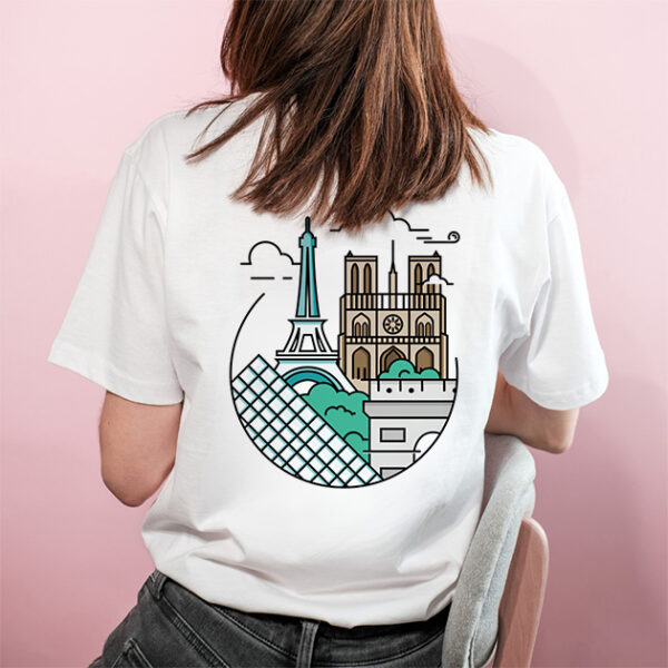 T-shirt blanc Paris
