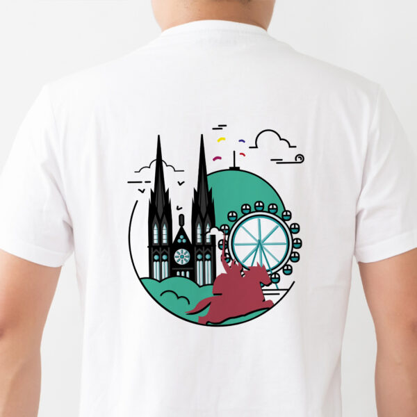 T-shirt blanc Clermont-Ferrand