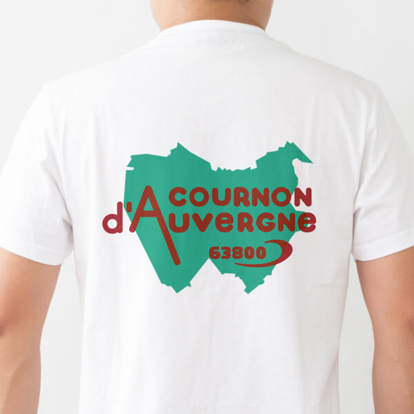 T-shirt blanc Cournon d'Auvergne