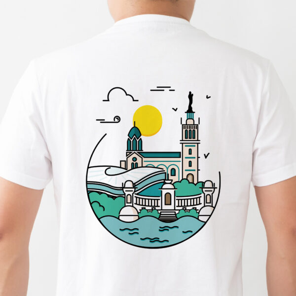 T-shirt blanc Marseille
