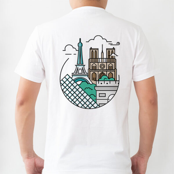 T-shirt blanc Paris